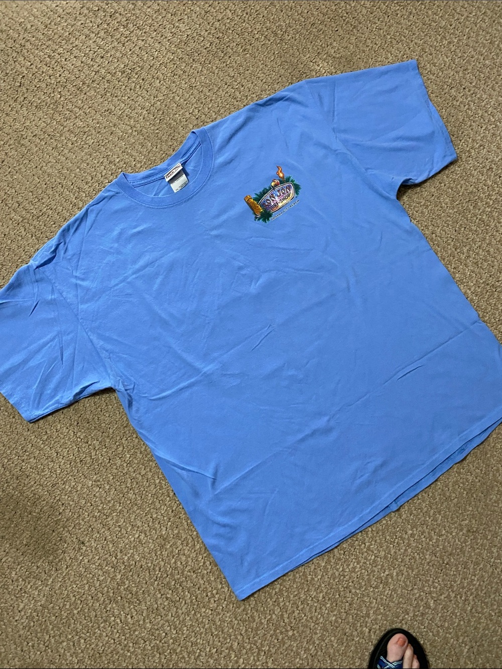 Ron Jon surf shop Mens size XXL Light Blue Short Sleeve Tee Panama City beach - Picture 6 of 16